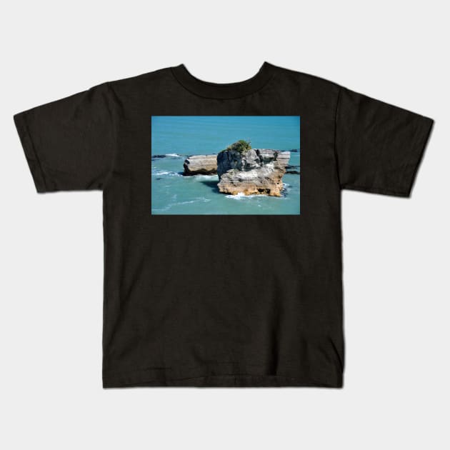 Nouvelle Zélande - Punakaiki, paysage Kids T-Shirt by franck380